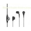 Black Mobile Phone Stereo Earphones With Mic For Japanese Au Port Phone