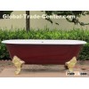 double ended enameled bathtub