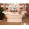 classical enameled bathtub