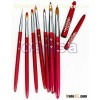 Metal Handle Kolinsky Sable Hair Acrylic Nail Gel Nail Brush 7PCS Set