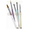 5PCS Metal Handle Kolinsky Sable Acrylic Nail Application Brush Set (EN2105)