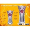 promotion Flower custom color decal, painting Personalized Glass Vase / clear glassware