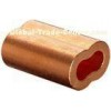 Hourglass Duplex Wire Rope Sleeves / Copper wire rope ferrule
