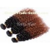 Professional Light Brown Ombre Remy Hair Weave No Tang No Mixture