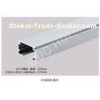 White Vertical Blinds Aluminium Curtain Rail With Powder Coating / Anodized Surface Finish