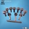 graphite nut for industry furnance, C/S Hexagon head bolts, Carbon composite, High hardness of the b