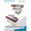 SPCC Aluminum Convenience Store Checkout Counter With PVC Protection Profile