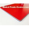 Red 3mm 4mm Sandwich Aluminium Composite Sheet Macromolecule Sticking Film