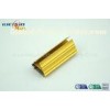 Golden Color Extrusion Aluminum Profiles / Decoration Aluminium Door Frame
