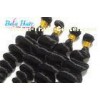 Grade 7A Peruvian Loose Wave Virgin Hair Wet And Wavy Hair Extensions 12 inch