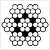 Galvanized / Vinyl Coated steel aircraft grade wire rope 7x7 GAC