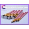 Cute high end Soft pink makeup brush sets , makeup tools set