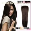 Dark Brown(#2) Human Hair Flip In Secret Hair Extensions Straight