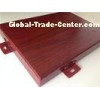 Cherry Wooden Enameled 2.5mm / 3mm Aluminium Wall Panels for Curtain Wall