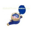 Liquid Sealed Residential Water Meters / Vane Wheel Brass Cold Water Meter LXSY-15E