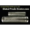 Round Hole SUS316 / 316L Stainless Steel Perforated Metal Tube Straight Welded