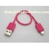 Camera Cell Phone USB Cables Micro USB To Micro USB Cable 0.2m Pink