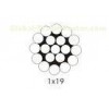 Galvanized Stainless Steel Aircraft Cable 1x19 Strand , aircraft safety wire