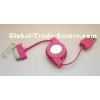 Iphone 4 / 4S IPod Retractable USB Cable High Speed Data Transfer Cables