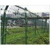 Garden Yard Metal Mesh Fencing Panels With Ground Screw Anchor
