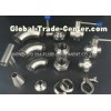 AISI 304 Stainless Steel Sanitary Fittings Pipe Tee / Elbow / Clamp / Union
