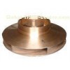 OEM resin sand casting vane wheel with stainless steel / solid work CAD copper alloy