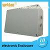 Wall mount monitor electronic enclosure box manifolds