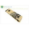 Brown Coffee Kraft Paper Packaging Side Gusset Bags Aluminum Foil Tin Tie