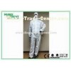 Splash Proof Protective Disposable Coveralls Type 5 , Chemical Coverall Suit