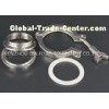 OEM Stainless Steel Tri Clamp Sanitary Fittings 1.5" SS Ferrules And Gasket - Silicon