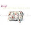 Fashion Mint Green Small Floral Zippered Coin Purse wallet for womens