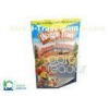 Half Fold Stand Up Pouch / Animal Feed Packaging With Multi-Layers Film
