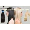Fashionnatural and golden StraightEuropean Weft Hair Extensions Grade 6A