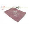 Pink Velvet Drawstring Bag , Olympic Pouch For Mascot 140 * 120mm