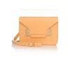 Stylish Orange Envelope Mini Leather Shoulder Handbags With Cow leather