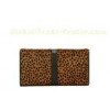 Exquisite Handicraft Ladies Leather Wallets With Leopard Printing , Women Leather Wallet