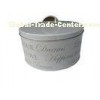 Cookie Food Tin Canister 2 Spot Colored Printed With Metal Handle