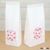 kraft paper bag for food packing white kraft paper bag with logo for Mcdonald's and KFC