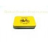Yellow Metal Mini Tin Cans For Cellphone / Battery / Mini Gift