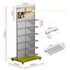 Commercial 6 Tier Metal Hanging Display Racks Free Standing Garment Rack