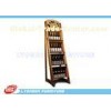 Store Shop MDF Wine Display Stands Paint Finish , OEM Wooden Display Racks