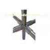 Black Stamping 4 Way Pipe Fitting Metal Pipe Connectors Heavy Duty