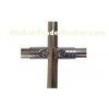 SPCC Steel Chrome Pipe Connectors Cross Pipe Fitting 2.5 Mm Thickness