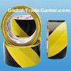 soft polyvinyl chloride speciality tape , black - yellow warning tape