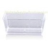 Transparent Rectangle PS Plastic Mousse Cups For Dessert Shop Cake Takeaway