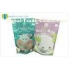 Matt Finish Custom Pet Food Bag Clear Window Lovely Printing Zipper