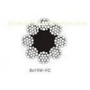 BS / JIS 8x19 Steel Galvanized Elevator Wire Rope Traction Suspension