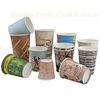 Beautiful Striped PE Coated Paper Cup , Disposable Coffee Cups For Wedding