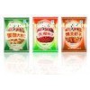 Middle Sealing Food Pouch Packaging Bag Clear Window For Snack Foods