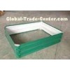 Light Green Powder Coated Steel Raised Garden Beds Anti Rusting